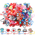 XLSXEXCL 75 Pieces Nurse Straw Toppers Nurse Straw Covers Straw Covers Bulk Straw Toppers Nurse Themed Reusable Portable Cup for Tumblers Doctor Nurse Day Gifts